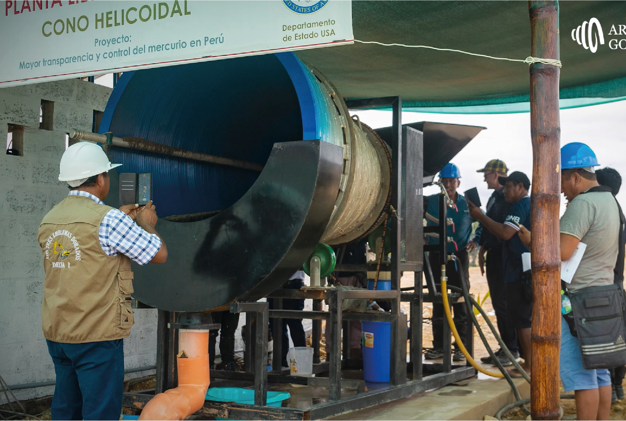 Artisanal Gold Perú Tech S.A.C.-Alta Eficiencia en la Recuperación de Oro Libre Cono Helicoidal
